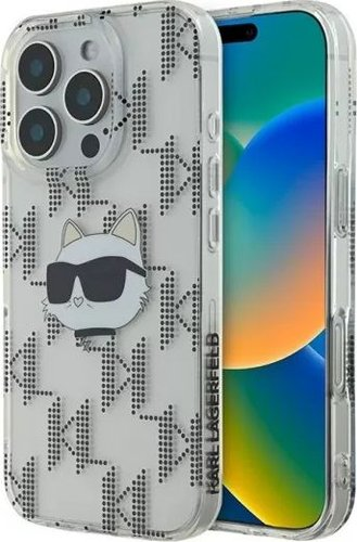 Чехол для телефона Lagerfeld PC/TPU Monogram NFT Choupette Head для iPhone 16 Pro KLHCP16LHKLPCHT - 1/1