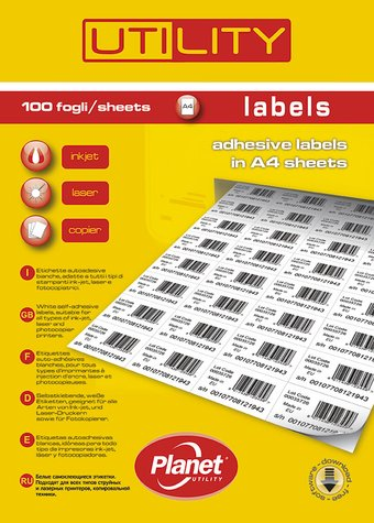 Самоклеящаяся бумага Planet Utility А4 100 л 10 делений UT101870 - 1/1