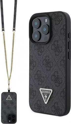 Чехол для телефона Guess Crossbody PU 4G Triangle Diamond logo для iPhone 16 Pro GUHCP16LP4TDSCPK - 1/1
