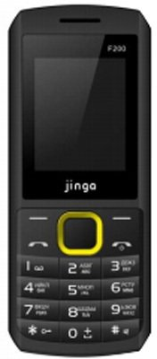 Кнопочный телефон Jinga Simple F200n Black/Yellow - 1/1