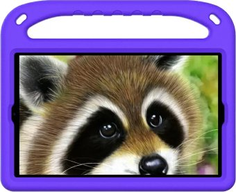 Чехол для планшета KST Детский для Lenovo Tab M10 FHD Plus 2nd Gen (фиолетовый с ручкой и подставкой) - 1/1