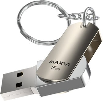 USB Flash Maxvi MR 16GB (серебристый) - 1/1