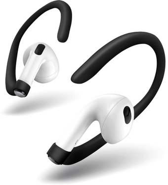 Приспособление для заушного крепления наушников Uniq Loop sports для AirPods 3 LSPORTSEHKS-WHTBLK (черный; белый) - 1/1