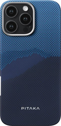 Чехол для телефона Pitaka StarPeak Tactile Woven для iPhone 16 Pro Max (темно-синий) - 1/1