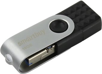 USB Flash SmartBuy Double 16GB (черный) - 1/1