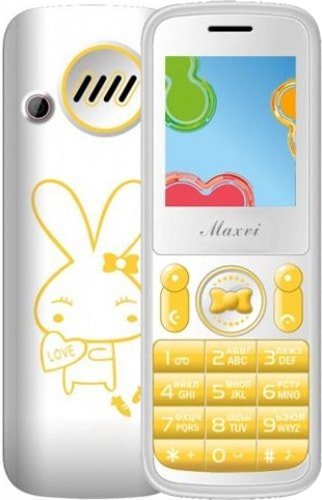 Кнопочный телефон Maxvi J1 (желтый) - 1/1