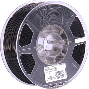 Пластик eSUN ABS+ 1.75 мм 1000 г (черный) - 1/1