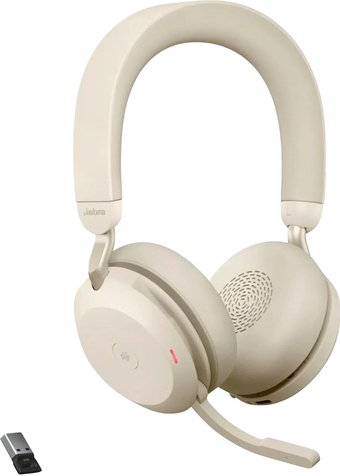 Офисная гарнитура Jabra Evolve2 75 MS Stereo USB-A (бежевый) - 1/1