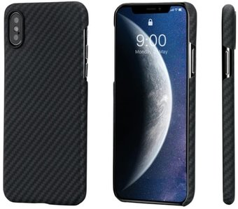 Чехол для телефона Pitaka MagEZ для iPhone Xs Max (twill, черный/серый) - 1/1