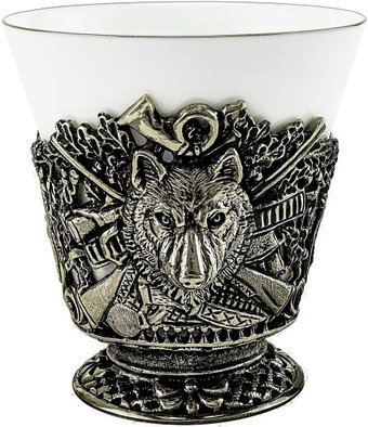 Стакан Кольчугинский мельхиор Волк КМ1659ЧШ06 - 1/1