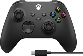 Геймпад Microsoft Xbox + USB-C кабель (черный) - 1/1