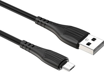 Кабель Borofone BX37 USB Type-A MicroUSB (1 м, черный) - 1/1