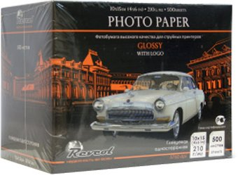 Фотобумага Revcol Глянцевая 10x15 210 г/м2 500 л [127819] - 1/1
