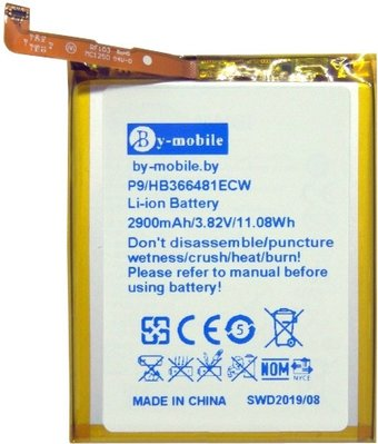 Аккумулятор для телефона By-mobile совместим с Huawei HB366481ECW - 1/1