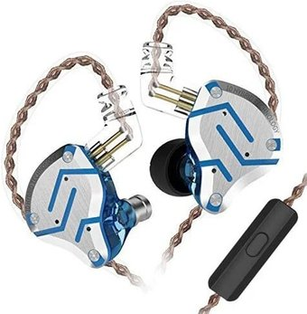 Наушники KZ Acoustics ZS10 Pro (с микрофоном, блики синего) - 1/1