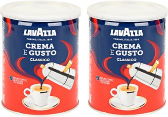 Кофе Lavazza Crema e Gusto молотый в банке 2x250 г - 1/1