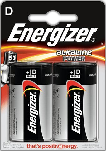 Батарейка Energizer Alkaline Power D 2 шт - 1/1