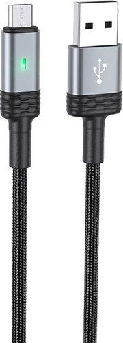 Кабель Borofone BU30 USB Type-A - microUSB (1.2 м, черный) - 1/1