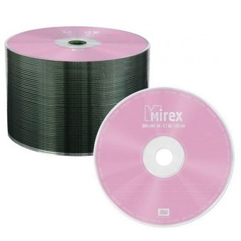 DVD+RW диск Mirex 4.7Gb 4x UL130022A4T (50 шт.) - 1/1