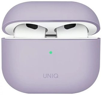 Чехол Uniq Lino для AirPods 3 AIRPODS(2021)-LINOLAV (сиреневый) - 1/1
