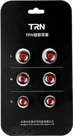 Амбушюры для наушников TRN Silicon Eartips (3 пары, черный/красный) - 1/1