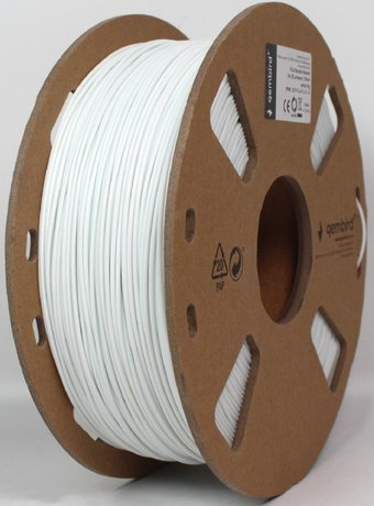 Пластик Gembird PLA FL 1.75 мм 1000 г (белый) - 1/1