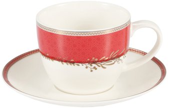 Чашка Gipfel Charlotte 51566 (белый/красный) - 1/1