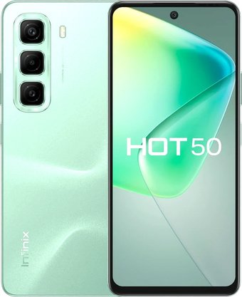 Смартфон Infinix Hot 50 X6882 8GB/128GB (зеленый шалфей) - 1/1