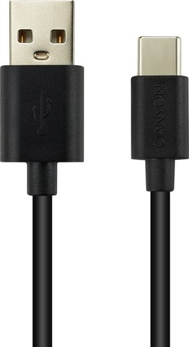 Кабель Canyon UC-2 CNE-USBC2B USB Type-A - USB Type-C (1.8 м, черный) - 1/1