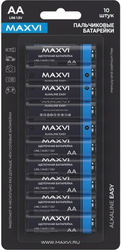 Батарейка Maxvi MBLR6ES10 AA 10шт - 1/1