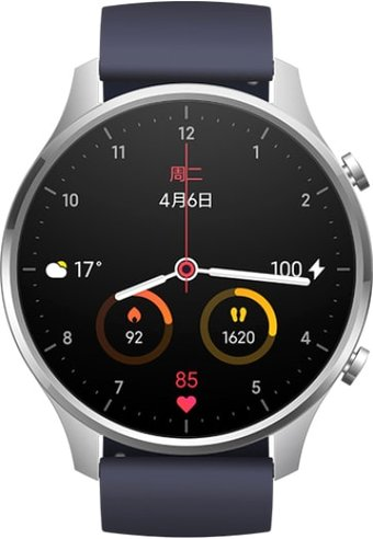 Умные часы Xiaomi Mi Watch Color (серебристый/темно-синий, китайская версия) - 1/1
