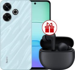 Смартфон Xiaomi Redmi 13 8GB/256GB с NFC международная версия (океанский синий) и наушники Xiaomi Redmi Buds 4 Active (черный) по акции - 1/1