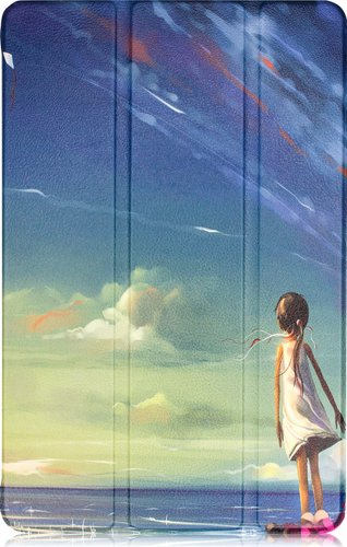 Чехол для планшета JFK Smart Case для Realme Pad Mini (морской пейзаж) - 1/1