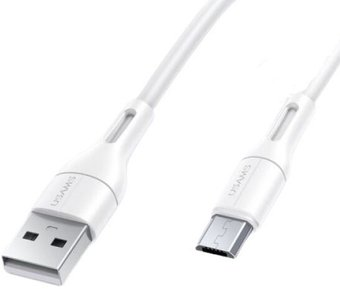 Кабель Usams USB Type-A - MicroUSB US-SJ502 (1 м, белый) - 1/1