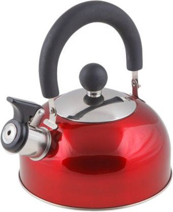 Чайник со свистком Perfecto Linea Holiday 52-112015 (красный металлик) - 1/1