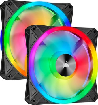 Комплект вентиляторов для корпуса Corsair iCUE QL140 RGB Dual Pack CO-9050100-WW - 1/1