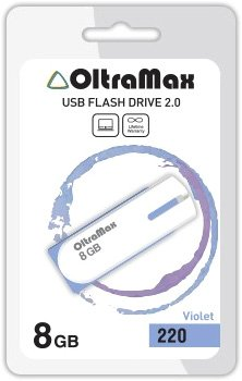 USB Flash OltraMax 220 8GB (фиолетовый) [OM-8GB-220-Violet] - 1/1