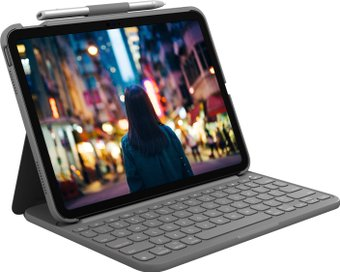 Чехол для планшета Logitech Slim Folio для iPad 10th gen (серый) - 1/1