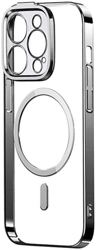 Чехол для телефона Baseus Glitter Series Magnetic Case для iPhone 14 Pro (серебристый) - 1/1