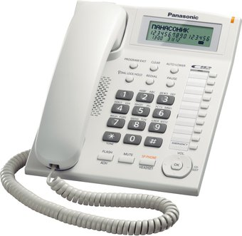 Проводной телефон Panasonic KX-TS2388UAW (белый) - 1/1