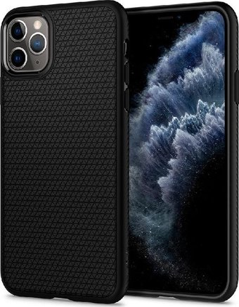Чехол для телефона Spigen Liquid Air для iPhone 11 Pro Max 075CS27134 (черный) - 1/1