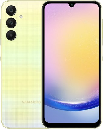 Смартфон Samsung Galaxy A25 6GB/128GB (желтый, без Samsung Pay) - 1/1