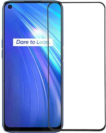 Защитное стекло KST Full glue для Realme 6 (черное) - 1/1