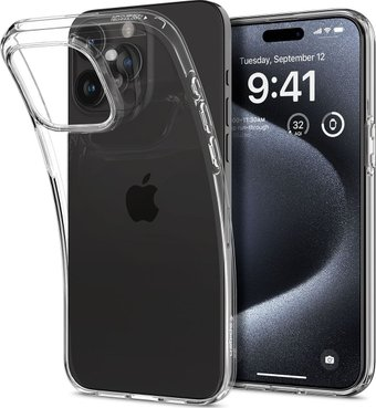 Чехол для телефона Spigen Liquid Crystal для iPhone 15 Pro ACS06699 (прозрачный) - 1/1