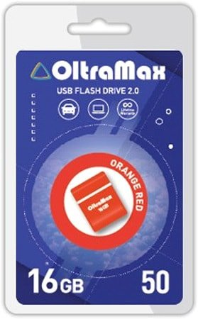 USB Flash OltraMax 50 16GB (оранжевый) - 1/1