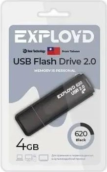 USB Flash Exployd 620 4GB (черный) - 1/1