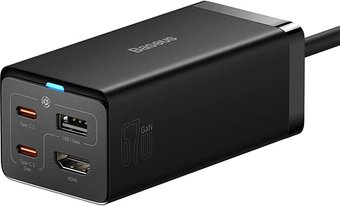 Сетевое зарядное Baseus GaN5 Pro Desktop Fast Charger 67W 1U+2C+HDMI CCGP110201 - 1/1