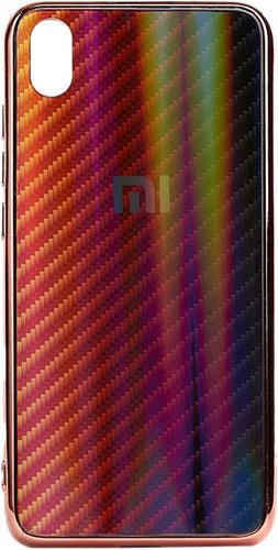 Чехол для телефона EXPERTS Aurora Glass для Xiaomi Redmi 7 с LOGO (красно-черный) - 1/1