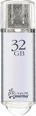 USB Flash SmartBuy V-Cut 32GB (серебристый) [SB32GBVC-S] - 1/1