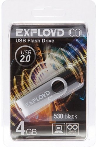 USB Flash Exployd 530 4GB (черный) - 1/1